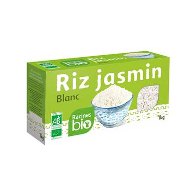 Riz Jasmin Blanc RACINES BIO 1 kg - DDM 16/03/2022