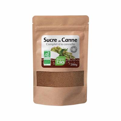 *Sucre de canne complet RACINES BIO cannelle 200 g - DDM 31/07/2026