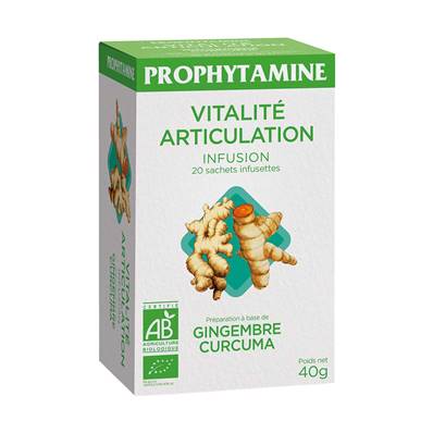 Infusion PROPHYTAMINE Vitalité Articulation BIO 20 sachets x 1.5 g