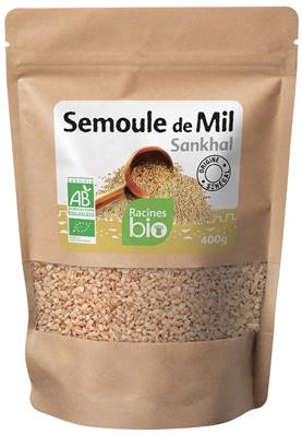 *Semoule de mil RACINES BIO 400 g - DDM 31/10/2024