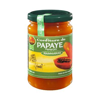 Confiture CODAL Papaye 320 g DDM dépassée 26/04/2021