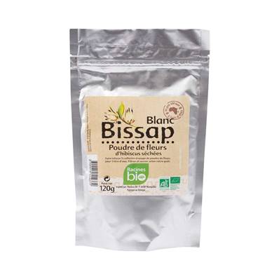 Poudre d'hibiscus RACINES BIO blanc 120 g 