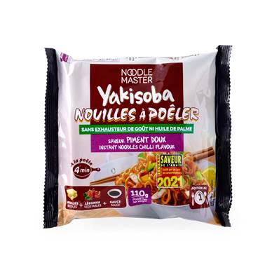 Nouilles Yakisoba NOODLE MASTER piment doux à poêler XL 110 g