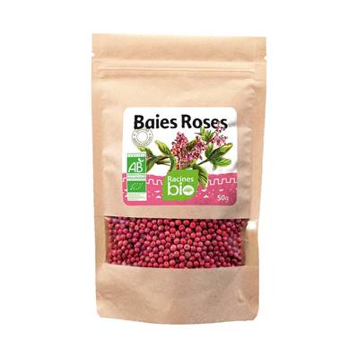 Baies roses RACINES BIO 50 g - DDM 31/08/2023