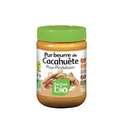 Beurre de cacahuète RACINES BIO 500 g - DDM 14/01/2023