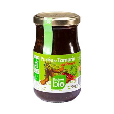 Purée de tamarin au piment RACINES BIO 200 g - DDM 13/08/2023