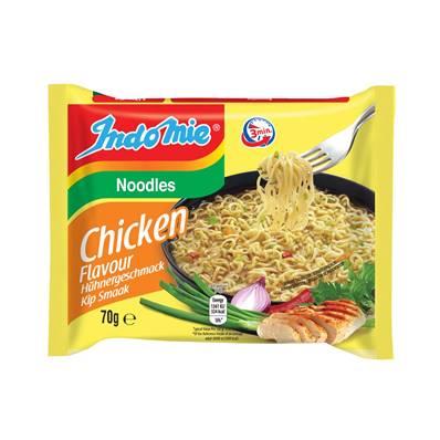 Nouilles instantanées INDOMIE saveur poulet 70 g halal DDM 07/02/2024