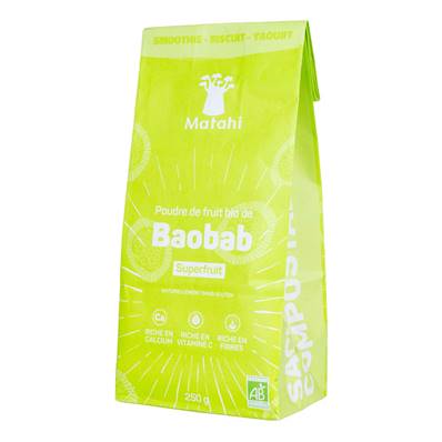 Poudre de baobab bio MATAHI 250g - DDM 31/12/2023