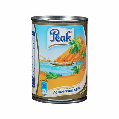 Lait concentré PEAK non sucré 410 g