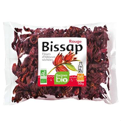  Fleurs d'hibiscus rouge RACINES BIO 50 g