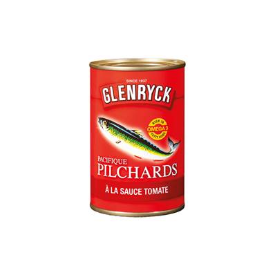 Pilchards GLENRYCK sauce tomate 155 g