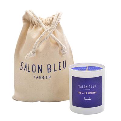  Bougie parfumée SALON BLEU Thé à la menthe 200 g