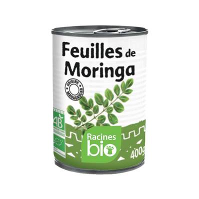 *Feuilles de moringa RACINES BIO 400 g - DDM 24/03/2025