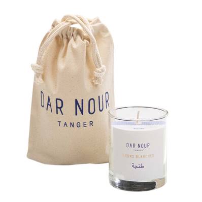  Bougie parfumée DAR NOUR Fleurs blanches 200 g