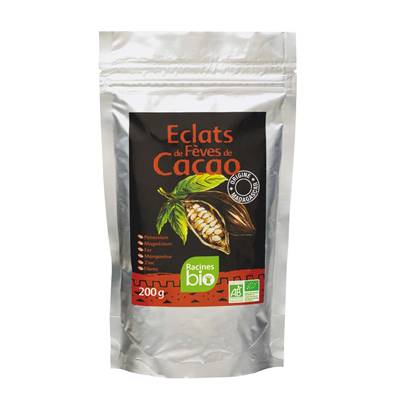 Eclats de fèves de cacao RACINES BIO 200 g 