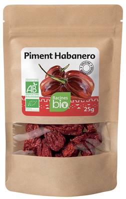 Piment Habanero rouge séché RACINES BIO 25 g