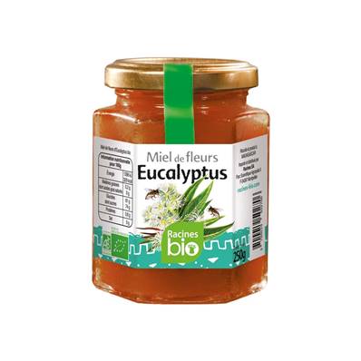 *Miel de fleurs Eucalyptus RACINES BIO 250 g - DDM 28/09/2024