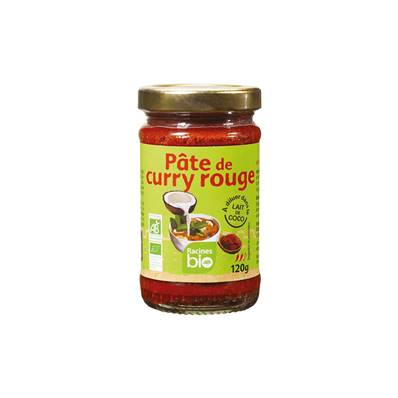 Pâte de curry rouge RACINES BIO 120 g - DDM 20/06/2023