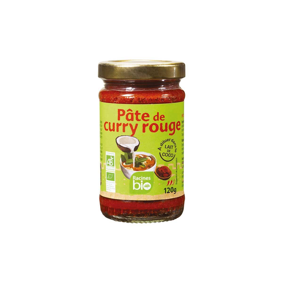 Pâte de curry rouge bio - Racines