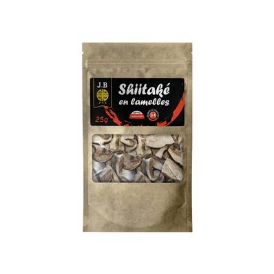 Champignons shitaké J.B. en lamelles 25 g