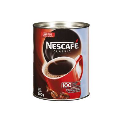 Café inst/ 100% robusta NESCAFE 200 g - DDM 31/08/2022