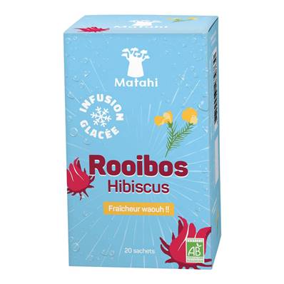  Infusion glacée bio MATAHI Rooibos Hibiscus (20 sach. x 2g)