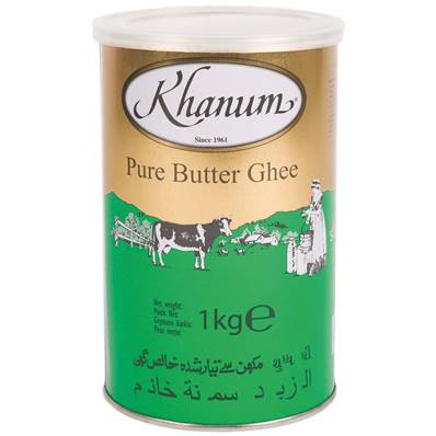 Pure butter ghee KHANUM 1 kg - DDM 30/11/2023