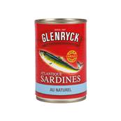 Sardines au naturel GLENRYCK 400 g