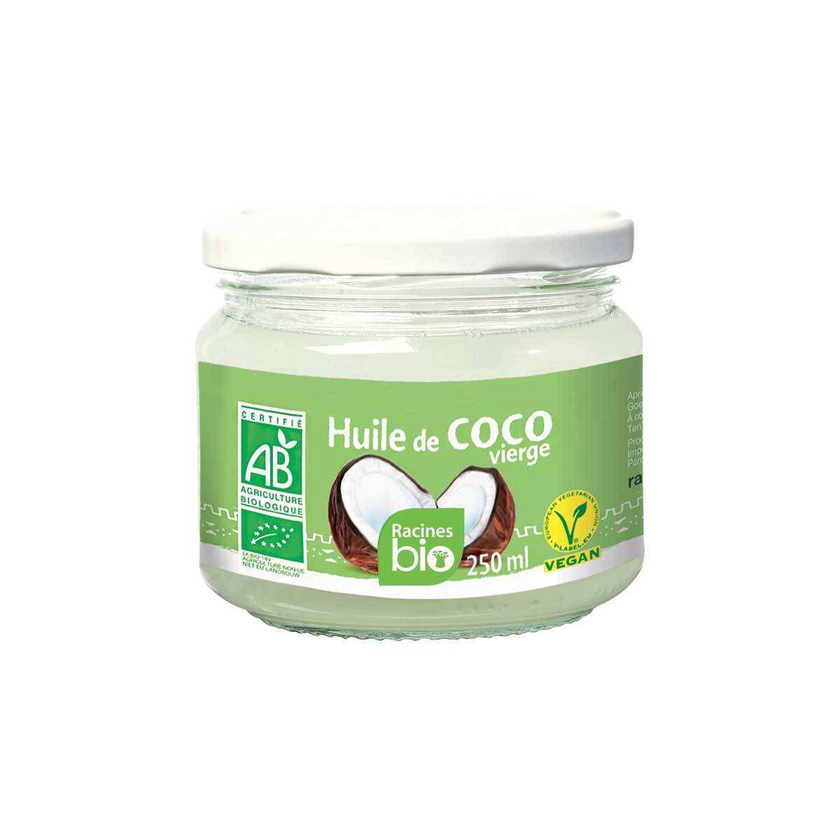Huile de Coco Vierge Bio 250 ml - Racines-Sa