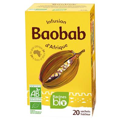 Infusion d'Afrique RACINES BIO Baobab 20 sach x 1.6 g