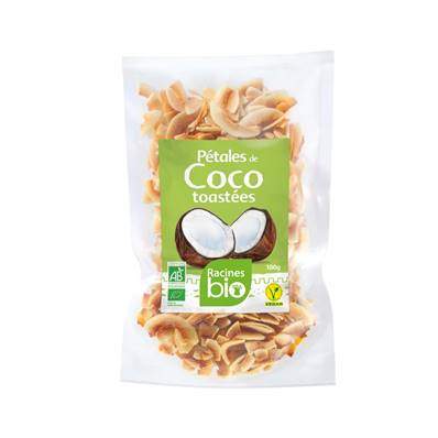 Pétales de coco toastées RACINES BIO 100 g