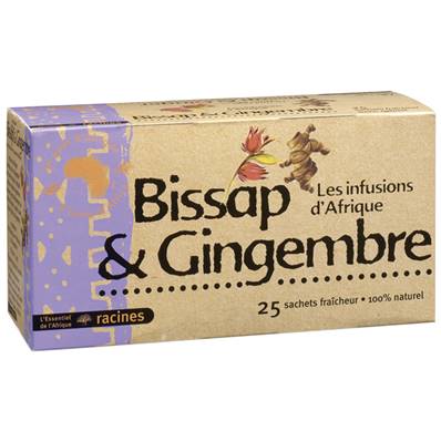 Infusion d'Afrique RACINES Gingembre Bissap 1.6 g