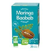 Infusion d'Afrique RACINES BIO Baobab Moringa 20 sach x 1.6 g