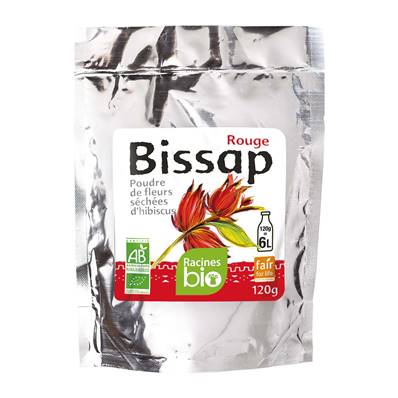 Poudre d'hibiscus RACINES BIO rouge 120 g