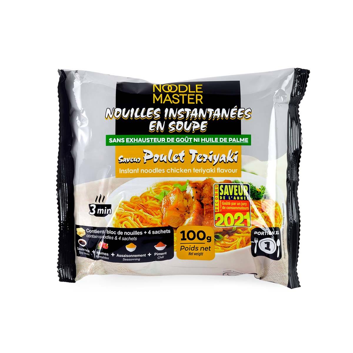 Nouilles NOODLE MASTER poulet teriyaki XL 100 g