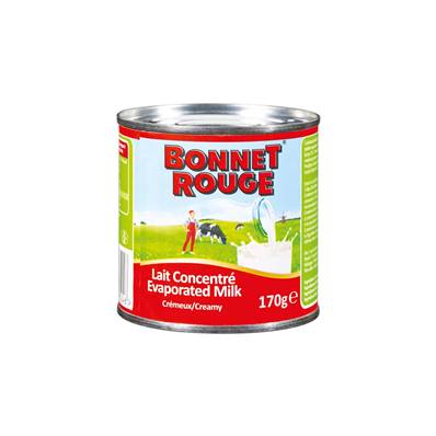 Lait concentré BONNET ROUGE non sucré 170 g 