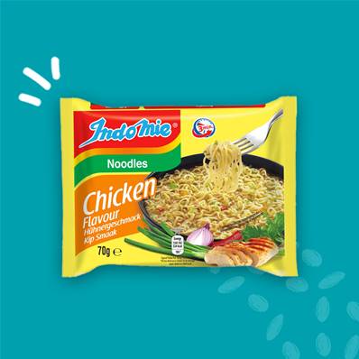 Nouilles instantanées INDOMIE saveur poulet 70 g halal - DDM 31/01/26