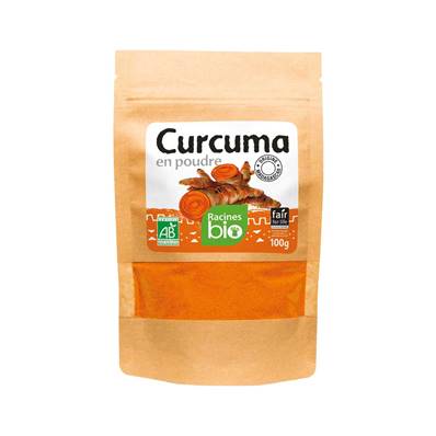 *Curcuma en poudre RACINES BIO 100 g - DDM 31/03/2024