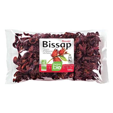 Fleurs d'hibiscus rouge RACINES BIO 100 g