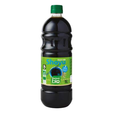 Sauce soja allégée en sel RACINES BIO 1 l 